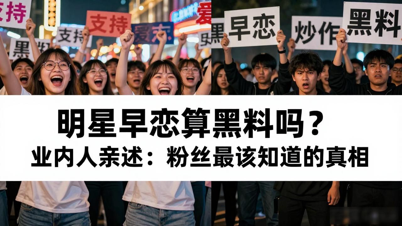 明星早恋算黑料吗？业内人亲述：粉丝最该知道的真相
