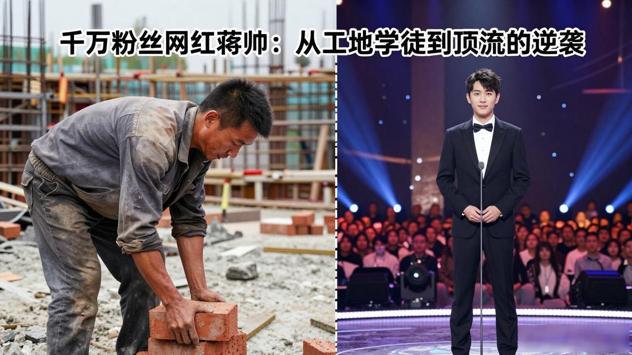 千万粉丝网红蒋帅：从工地学徒到顶流的逆袭
