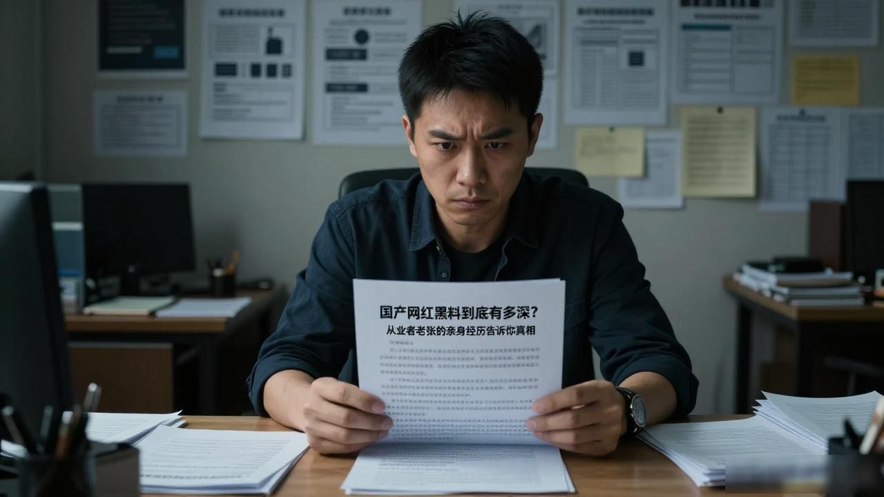 国产网红黑料到底有多深？从业者老张的亲身经历告诉你真相